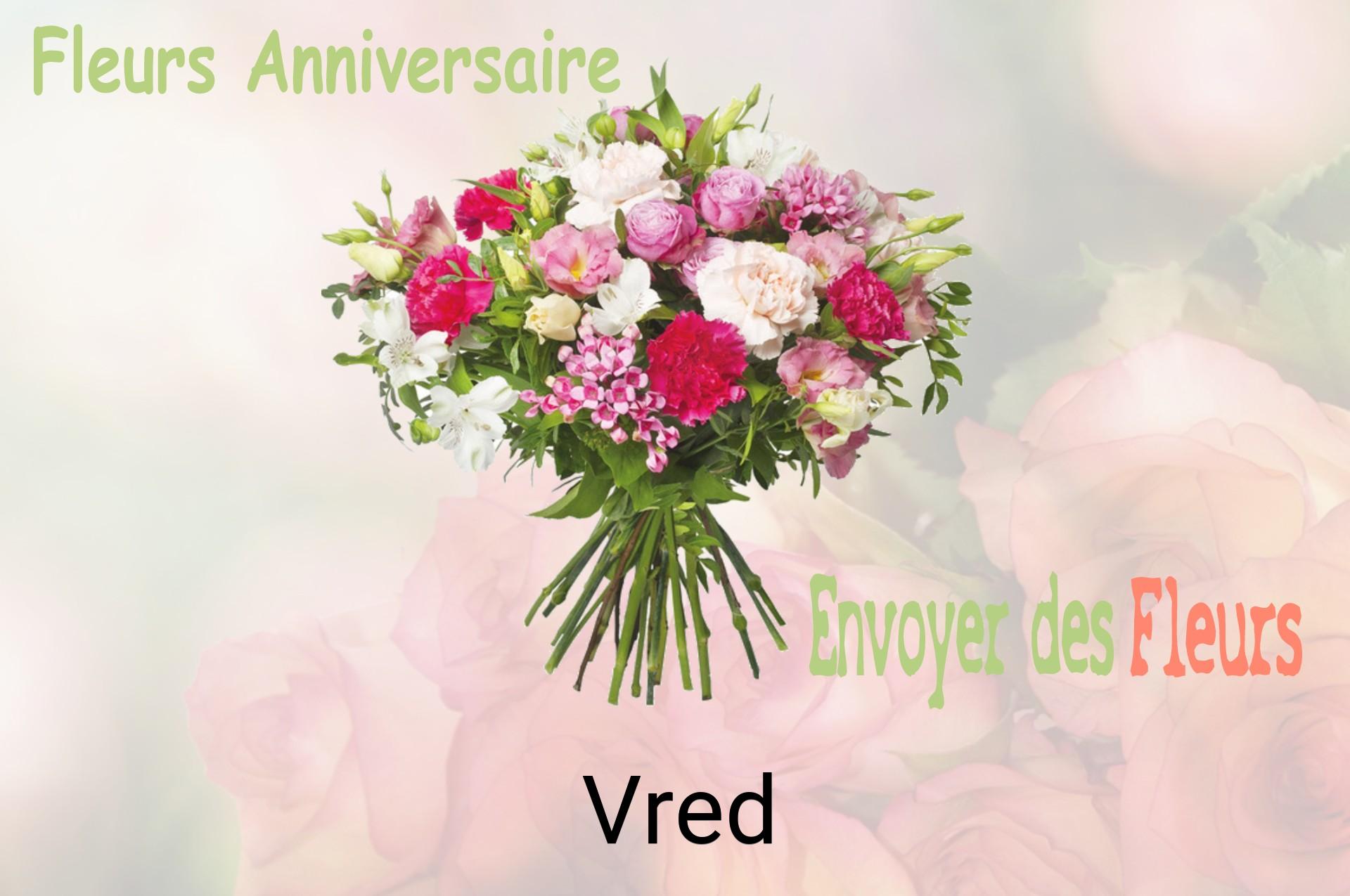 Bouquet de fleurs d’anniversaire livré à Vred